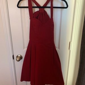 Lauren James Livingston Dress - Dark Red